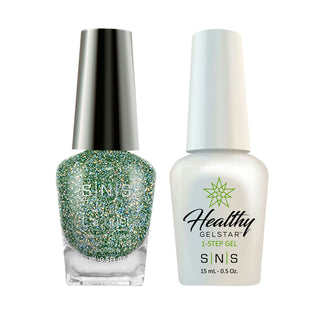  SNS Gel Nail Polish Duo - AN18 Forestial Green - Green Colors by SNS sold by DTK Nail Supply