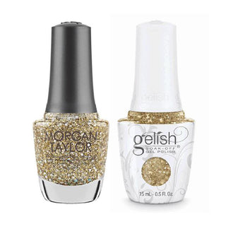  Gelish GE 947 - All That Glitters Is Gold - Gelish & Morgan Taylor Combo 0.5 oz by Gelish sold by DTK Nail Supply