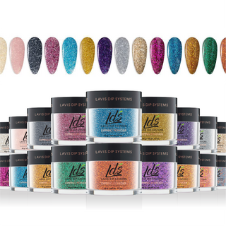  LDS Dip Glitter Color Kit 7 - 1.5oz/ea (27 Colors): 153 - 179 by LDS sold by DTK Nail Supply
