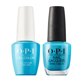  OPI Gel Nail Polish Duo - B54 Teal The Cows Come Home - Blue Colors by OPI sold by DTK Nail Supply