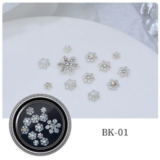  Christmas Gift Box Nail Sequins Snowflakes Nail Art Decorations Nail Accessories - BK01 by OTHER sold by DTK Nail Supply
