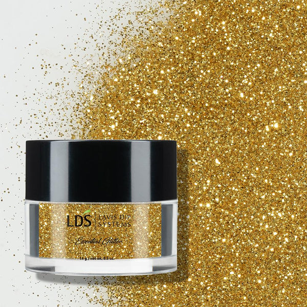  LDS Holographic Fine Glitter Nail Art - 0.5oz DB21 Golden by LDS sold by DTK Nail Supply