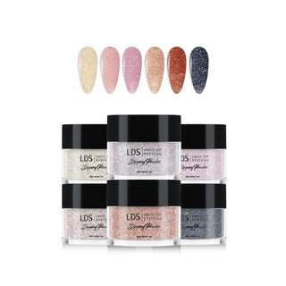  LDS Bridal Collection 1oz/ea (06 Colors): 153, 154, 155, 156, 157, 158 by LDS sold by DTK Nail Supply
