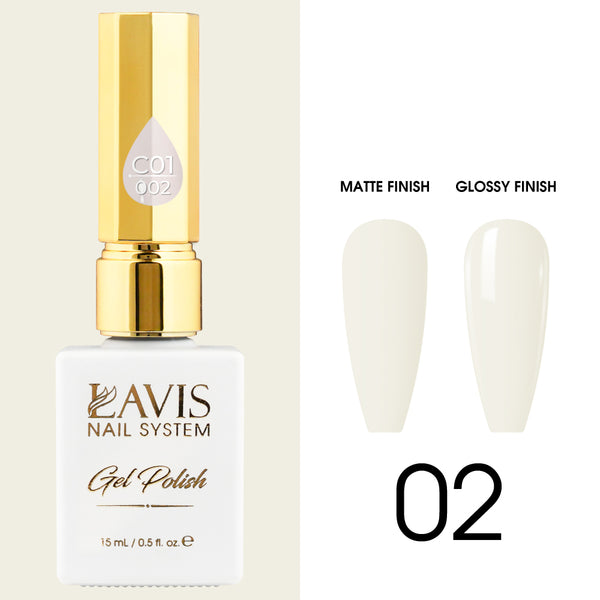 LAVIS C01 - 002 - Gel Polish 0.5 oz - Whimsical Collection by LAVIS NAILS sold by DTK Nail Supply