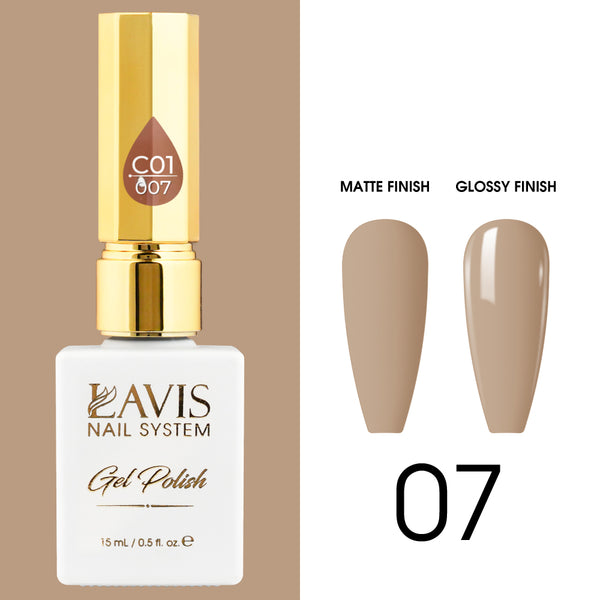 LAVIS C01 - 007 - Gel Polish 0.5 oz - Whimsical Collection by LAVIS NAILS sold by DTK Nail Supply