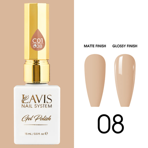 LAVIS C01 - 008 - Gel Polish 0.5 oz - Whimsical Collection by LAVIS NAILS sold by DTK Nail Supply