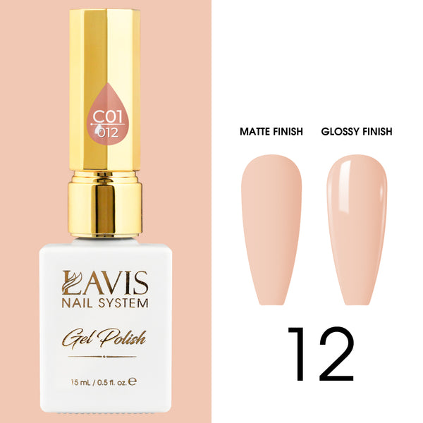 LAVIS C01 - 012 - Gel Polish 0.5 oz - Whimsical Collection by LAVIS NAILS sold by DTK Nail Supply