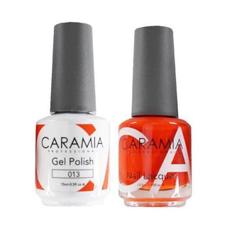  Caramia Gel Nail Polish Duo - 013 Red Colors by Caramia sold by DTK Nail Supply