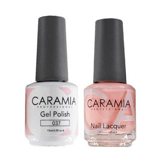  Caramia Gel Nail Polish Duo - 037 Beige Colors by Caramia sold by DTK Nail Supply