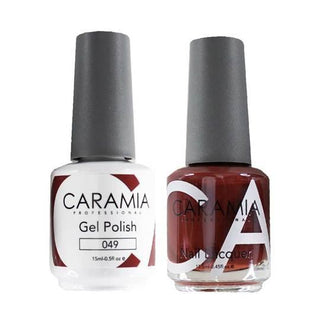  Caramia Gel Nail Polish Duo - 049 Brown Colors by Caramia sold by DTK Nail Supply