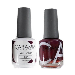  Caramia Gel Nail Polish Duo - 050 Red Colors by Caramia sold by DTK Nail Supply