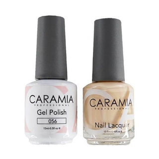  Caramia Gel Nail Polish Duo - 056 Beige Colors by Caramia sold by DTK Nail Supply