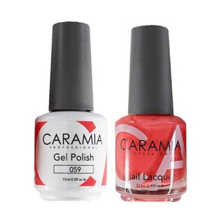 Caramia Gel Nail Polish Duo - 059 Pink Colors by Caramia sold by DTK Nail Supply
