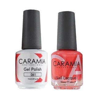  Caramia Gel Nail Polish Duo - 061 Pink Colors by Caramia sold by DTK Nail Supply