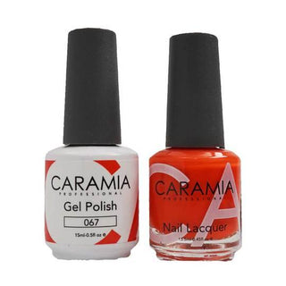  Caramia Gel Nail Polish Duo - 067 Orange Colors by Caramia sold by DTK Nail Supply