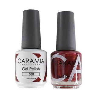  Caramia Gel Nail Polish Duo - 068 Brown, Shimmer Colors by Caramia sold by DTK Nail Supply