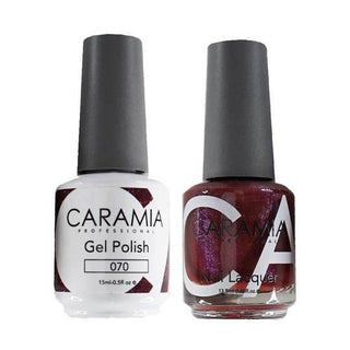  Caramia Gel Nail Polish Duo - 070 Brown, Shimmer Colors by Caramia sold by DTK Nail Supply