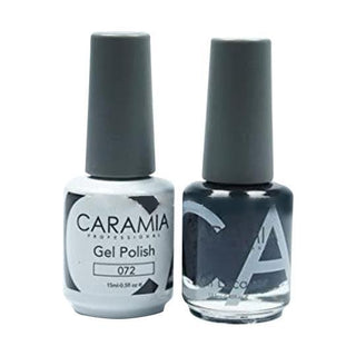  Caramia Gel Nail Polish Duo - 072 Black Colors by Caramia sold by DTK Nail Supply