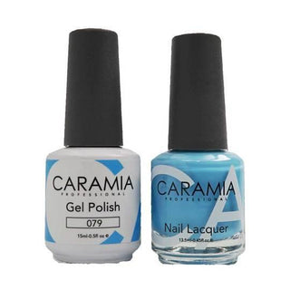  Caramia Gel Nail Polish Duo - 079 Blue Colors by Caramia sold by DTK Nail Supply