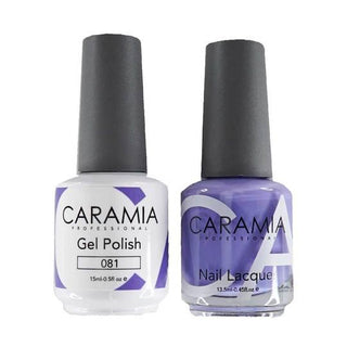  Caramia Gel Nail Polish Duo - 081 Purple Colors by Caramia sold by DTK Nail Supply