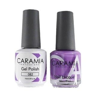  Caramia Gel Nail Polish Duo - 082 Purple Colors by Caramia sold by DTK Nail Supply