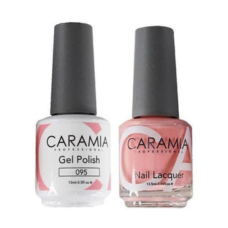  Caramia Gel Nail Polish Duo - 095 Pink Colors by Caramia sold by DTK Nail Supply