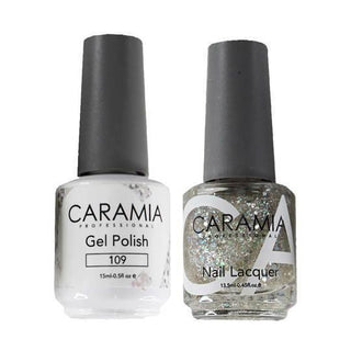  Caramia Gel Nail Polish Duo - 109 Glitter Colors by Caramia sold by DTK Nail Supply
