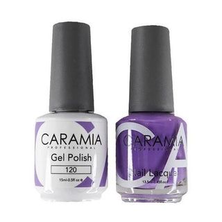 Caramia Gel Nail Polish Duo - 120 Purple Colors by Caramia sold by DTK Nail Supply