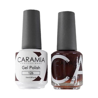  Caramia Gel Nail Polish Duo - 126 Brown Colors by Caramia sold by DTK Nail Supply