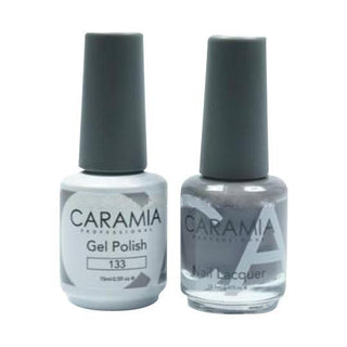  Caramia Gel Nail Polish Duo - 133 Gray Colors by Caramia sold by DTK Nail Supply