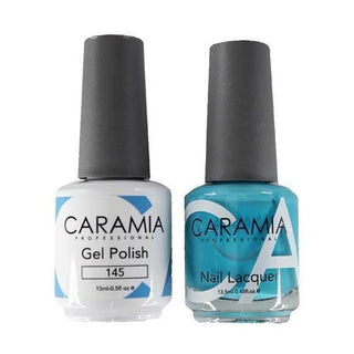  Caramia Gel Nail Polish Duo - 145 Blue Colors by Caramia sold by DTK Nail Supply