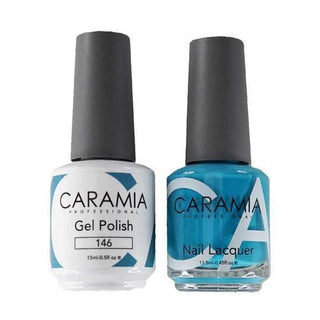  Caramia Gel Nail Polish Duo - 146 Blue Colors by Caramia sold by DTK Nail Supply