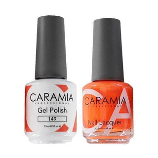  Caramia Gel Nail Polish Duo - 149 Orange, Neon Colors by Caramia sold by DTK Nail Supply