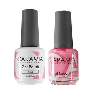  Caramia Gel Nail Polish Duo - 153 Pink, Neon Colors by Caramia sold by DTK Nail Supply