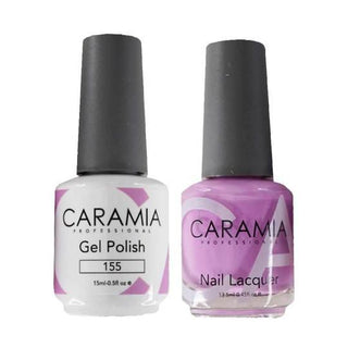  Caramia Gel Nail Polish Duo - 155 Purple Colors by Caramia sold by DTK Nail Supply