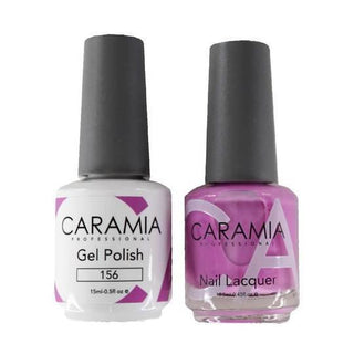  Caramia Gel Nail Polish Duo - 156 Purple Colors by Caramia sold by DTK Nail Supply