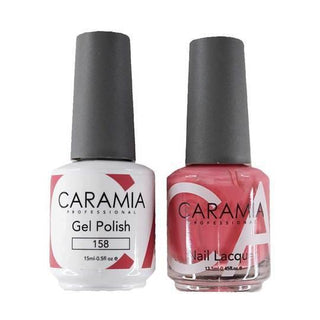  Caramia Gel Nail Polish Duo - 158 Pink Colors by Caramia sold by DTK Nail Supply