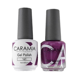  Caramia Gel Nail Polish Duo - 161 Purple Colors by Caramia sold by DTK Nail Supply