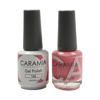  Caramia Gel Nail Polish Duo - 166 Pink Colors by Caramia sold by DTK Nail Supply