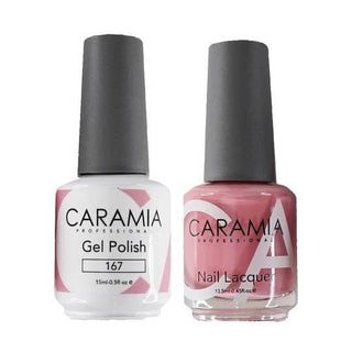 Caramia Gel Nail Polish Duo - 167 Beige Colors by Caramia sold by DTK Nail Supply