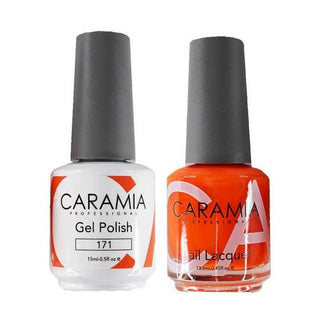  Caramia Gel Nail Polish Duo - 171 Red Colors by Caramia sold by DTK Nail Supply