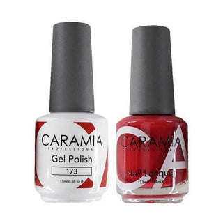  Caramia Gel Nail Polish Duo - 173 Red Colors by Caramia sold by DTK Nail Supply