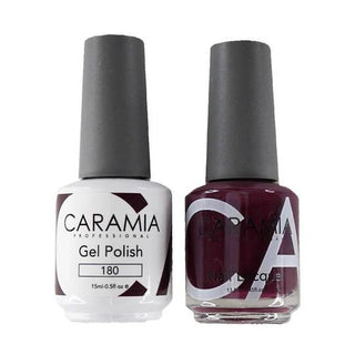  Caramia Gel Nail Polish Duo - 180 Red Colors by Caramia sold by DTK Nail Supply