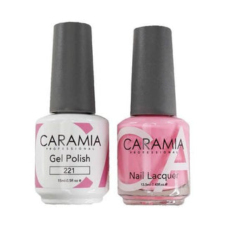  Caramia Gel Nail Polish Duo - 221 Beige, Pink Colors by Caramia sold by DTK Nail Supply