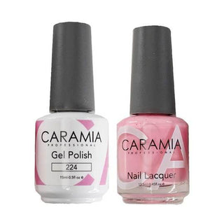  Caramia Gel Nail Polish Duo - 224 Pink, Beige Colors by Caramia sold by DTK Nail Supply