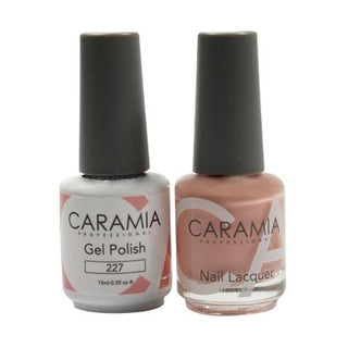  Caramia Gel Nail Polish Duo - 227 Beige Colors by Caramia sold by DTK Nail Supply
