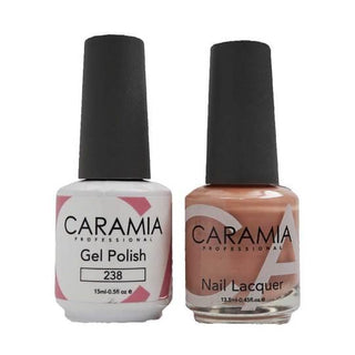  Caramia Gel Nail Polish Duo - 238 Beige Colors by Caramia sold by DTK Nail Supply