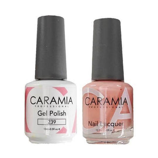  Caramia Gel Nail Polish Duo - 239 Beige Colors by Caramia sold by DTK Nail Supply