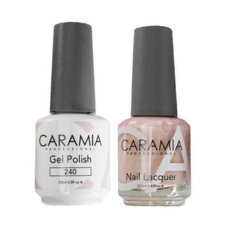  Caramia Gel Nail Polish Duo - 240 Gray Colors by Caramia sold by DTK Nail Supply