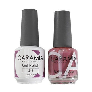  Caramia Gel Nail Polish Duo - 243 Purple Colors by Caramia sold by DTK Nail Supply